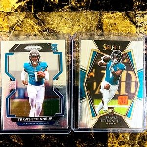 TRAVIS ETIENNE JR ROOKIE CARD LOT NFL SELECT/PRIZM CARDS JACKSONVILLE JAGUARS